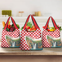 Plitvice Waterfall Hrvatska Scenery Grocery Bag