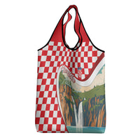 Plitvice Waterfall Hrvatska Scenery Grocery Bag