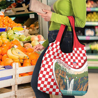 Plitvice Waterfall Hrvatska Scenery Grocery Bag
