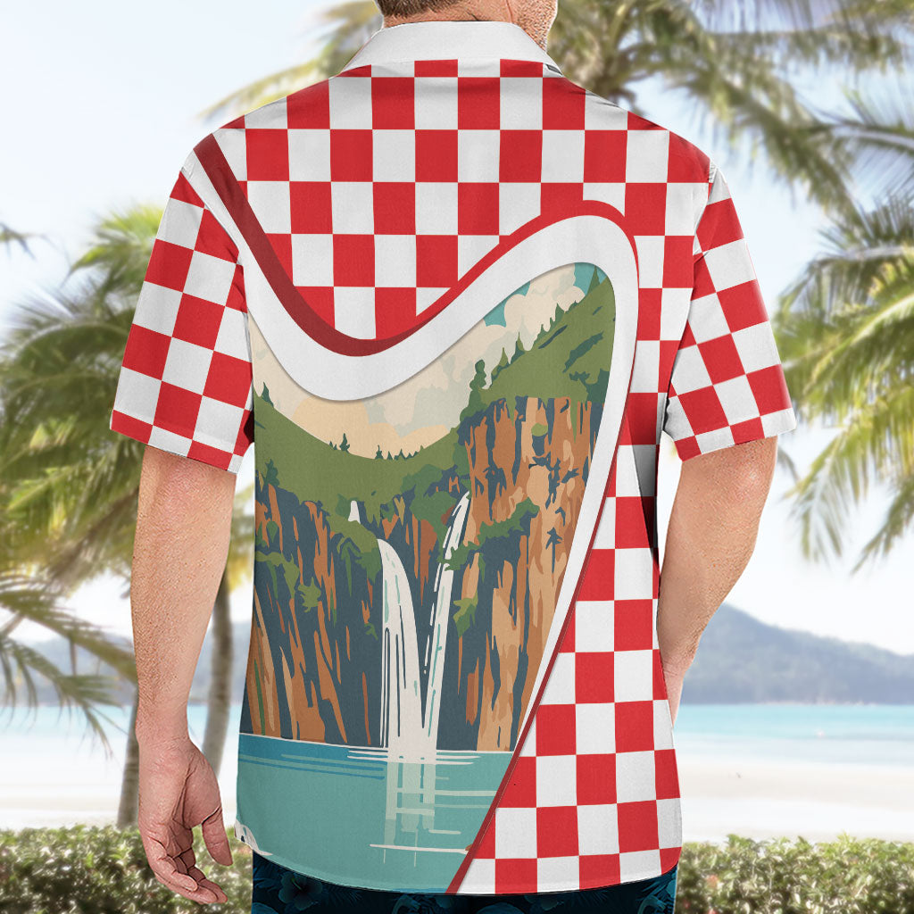Plitvice Waterfall Hrvatska Scenery Hawaiian Shirt