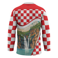 Plitvice Waterfall Hrvatska Scenery Hockey Jersey