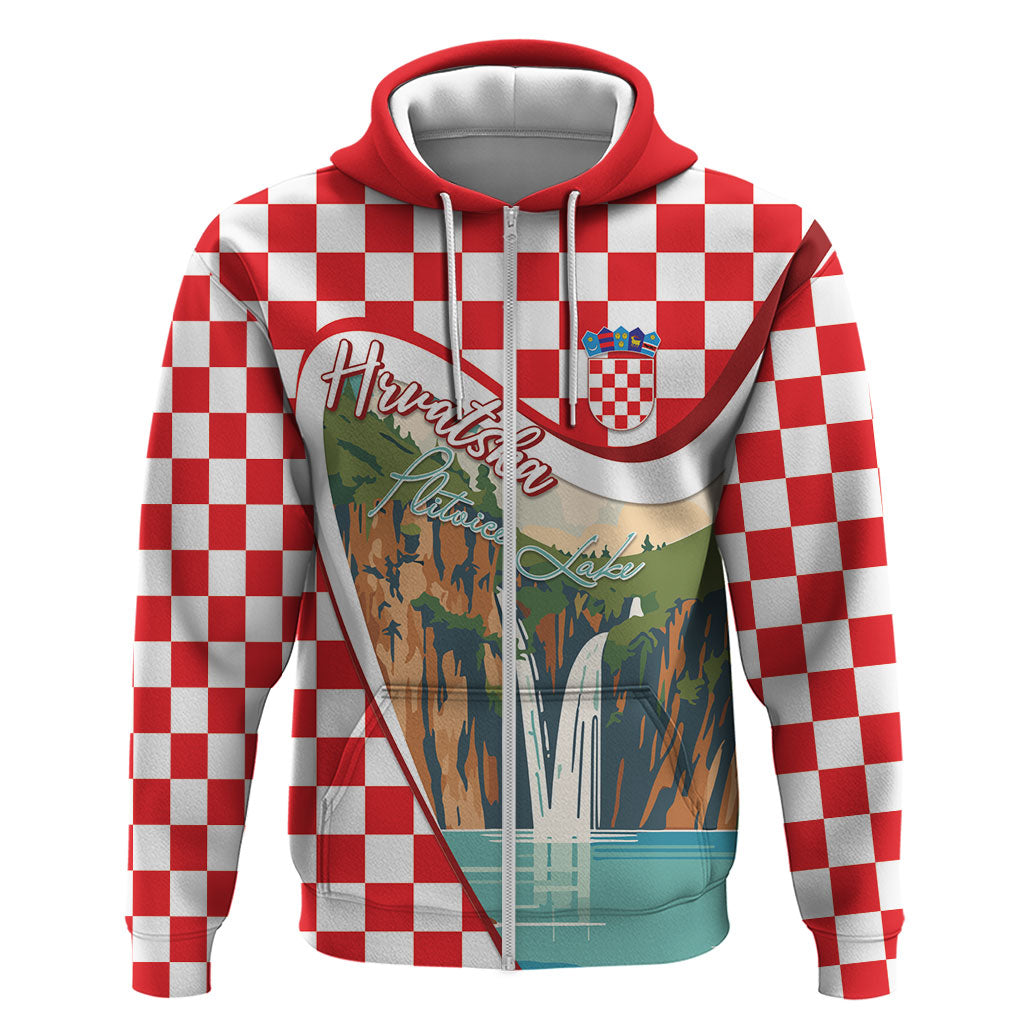 Plitvice Waterfall Hrvatska Scenery Hoodie