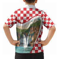 Plitvice Waterfall Hrvatska Scenery Kid Hawaiian Shirt LT7