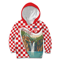 Plitvice Waterfall Hrvatska Scenery Kid Hoodie