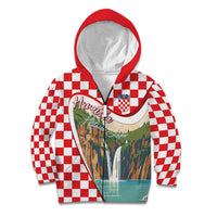 Plitvice Waterfall Hrvatska Scenery Kid Hoodie