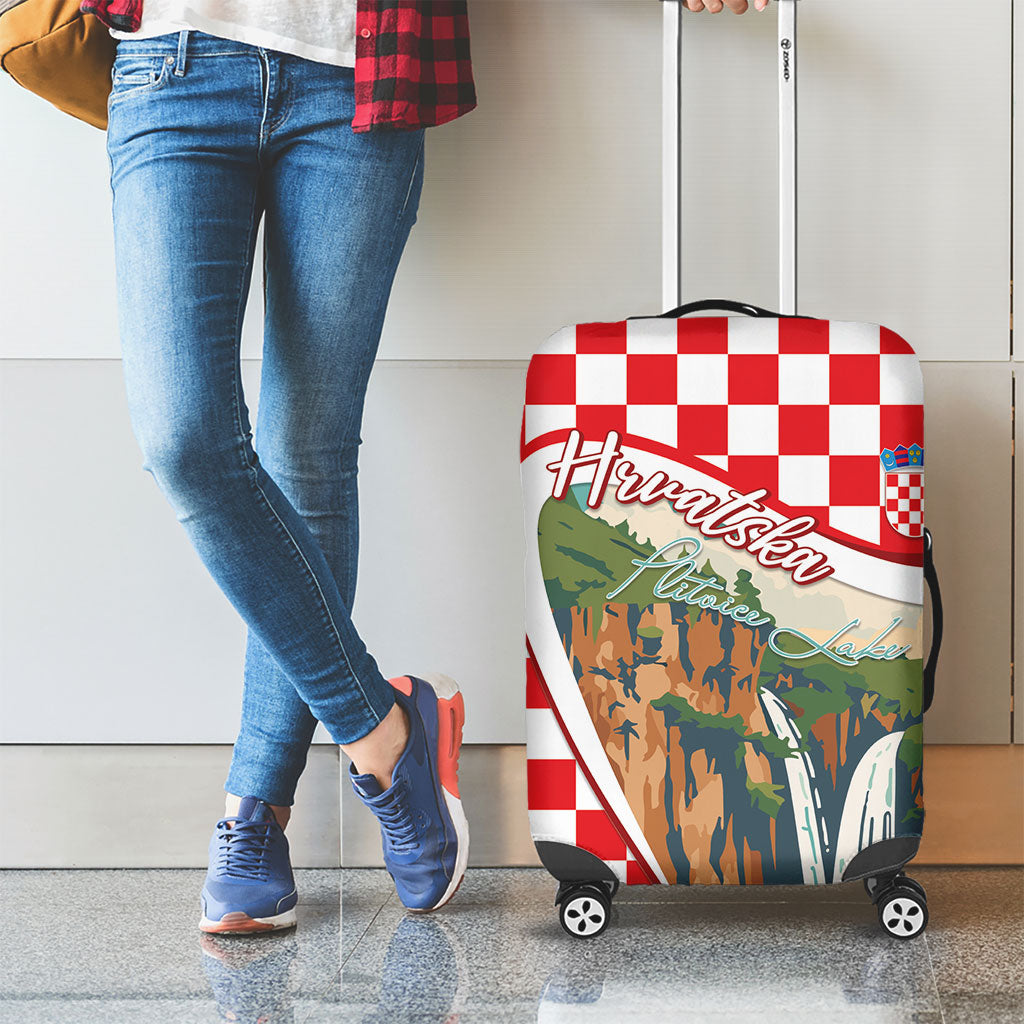 Plitvice Waterfall Hrvatska Scenery Luggage Cover