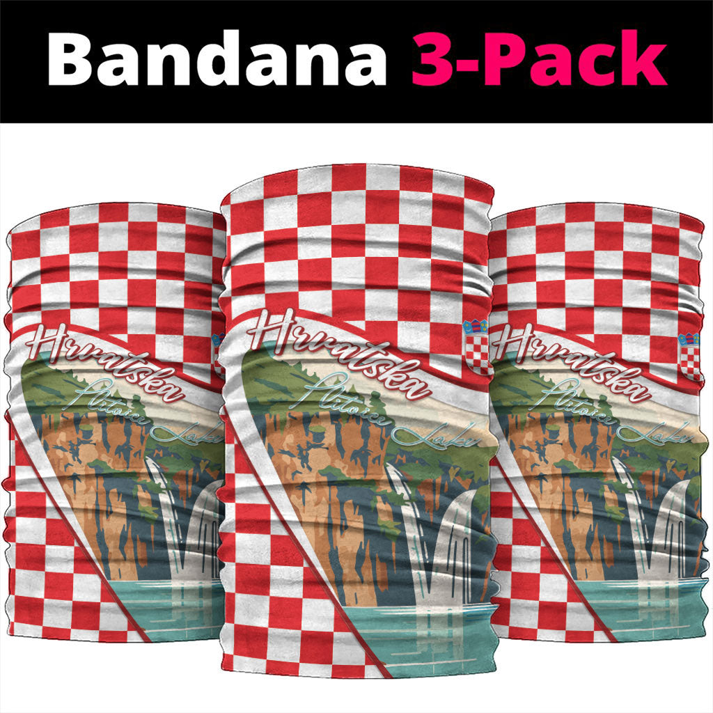 Plitvice Waterfall Hrvatska Scenery Neck Gaiter