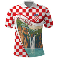 Plitvice Waterfall Hrvatska Scenery Polo Shirt