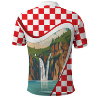 Plitvice Waterfall Hrvatska Scenery Polo Shirt