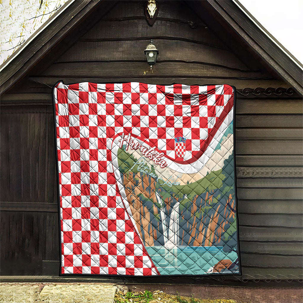 Plitvice Waterfall Hrvatska Scenery Quilt