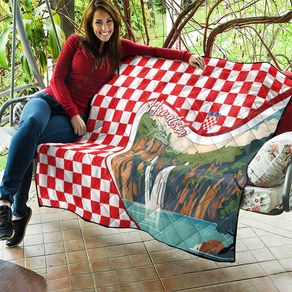 Plitvice Waterfall Hrvatska Scenery Quilt