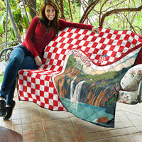 Plitvice Waterfall Hrvatska Scenery Quilt