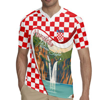 Plitvice Waterfall Hrvatska Scenery Rugby Jersey
