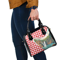 Plitvice Waterfall Hrvatska Scenery Shoulder Handbag