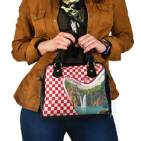 Plitvice Waterfall Hrvatska Scenery Shoulder Handbag