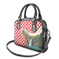 Plitvice Waterfall Hrvatska Scenery Shoulder Handbag