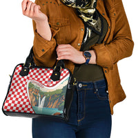 Plitvice Waterfall Hrvatska Scenery Shoulder Handbag