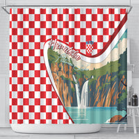 Plitvice Waterfall Hrvatska Scenery Shower Curtain