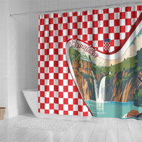 Plitvice Waterfall Hrvatska Scenery Shower Curtain