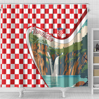 Plitvice Waterfall Hrvatska Scenery Shower Curtain