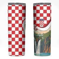 Plitvice Waterfall Hrvatska Scenery Skinny Tumbler