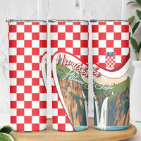 Plitvice Waterfall Hrvatska Scenery Skinny Tumbler