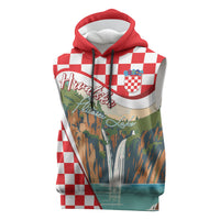 Plitvice Waterfall Hrvatska Scenery Sleeveless Hoodie