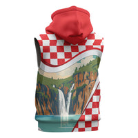 Plitvice Waterfall Hrvatska Scenery Sleeveless Hoodie