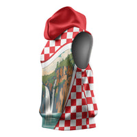 Plitvice Waterfall Hrvatska Scenery Sleeveless Hoodie