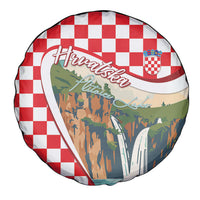Plitvice Waterfall Hrvatska Scenery Spare Tire Cover