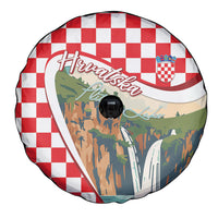 Plitvice Waterfall Hrvatska Scenery Spare Tire Cover
