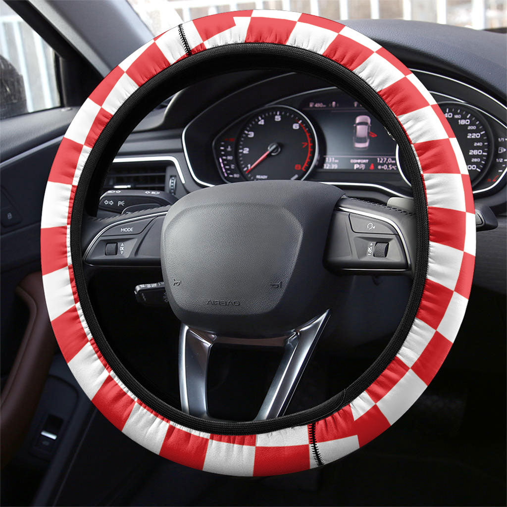 Plitvice Waterfall Hrvatska Scenery Steering Wheel Cover