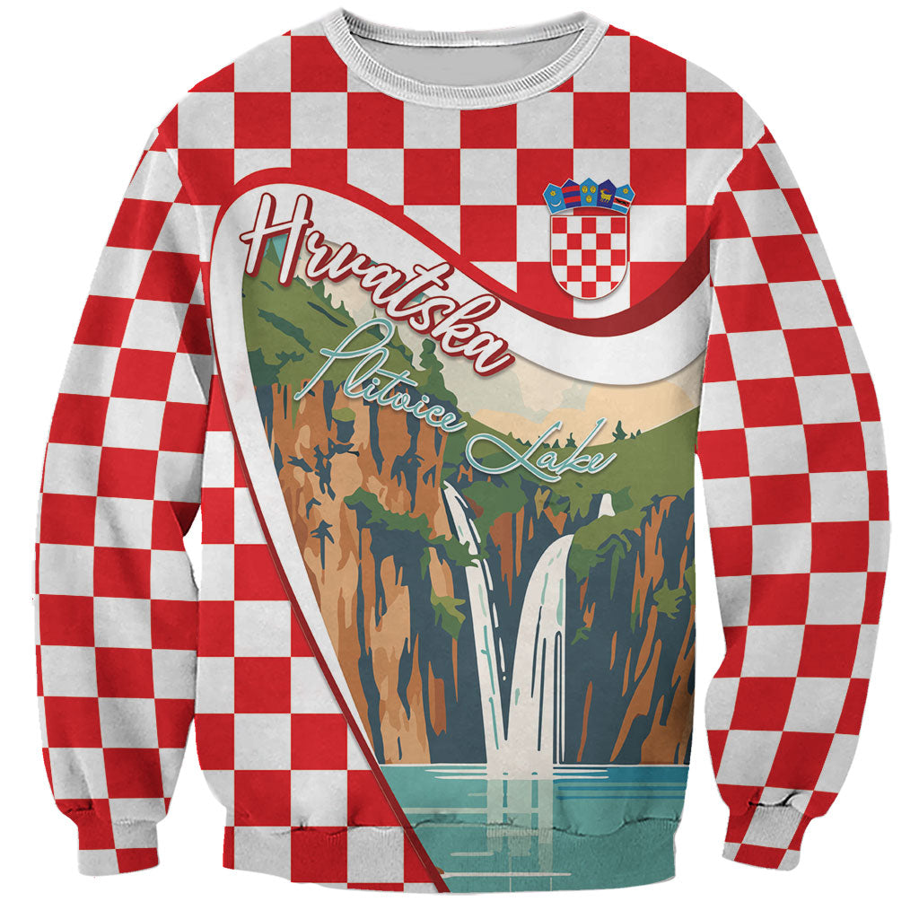 Plitvice Waterfall Hrvatska Scenery Sweatshirt