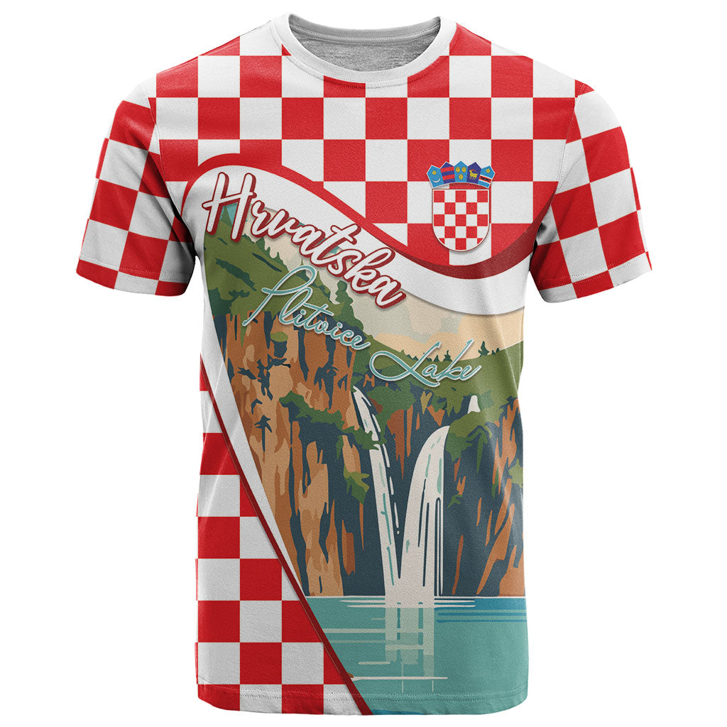 Plitvice Waterfall Hrvatska Scenery T Shirt