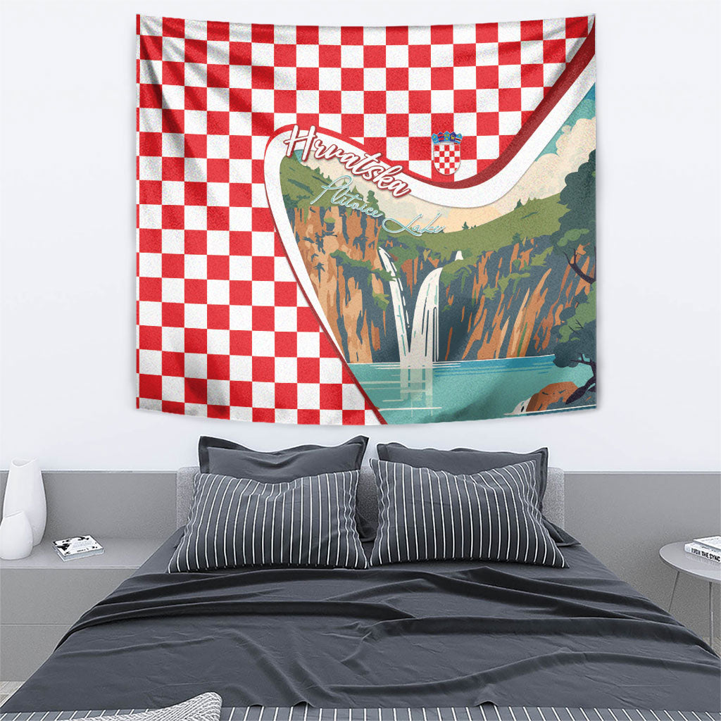 Plitvice Waterfall Hrvatska Scenery Tapestry