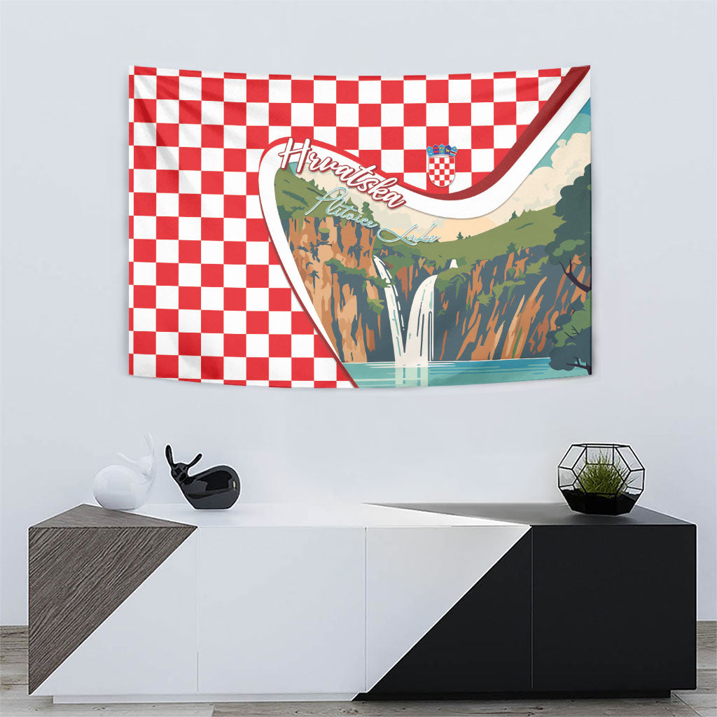 Plitvice Waterfall Hrvatska Scenery Tapestry