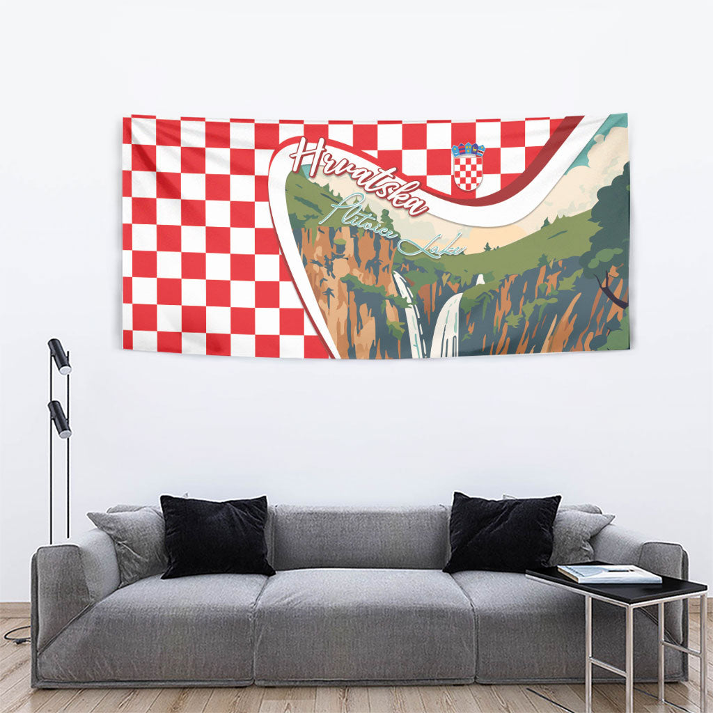 Plitvice Waterfall Hrvatska Scenery Tapestry