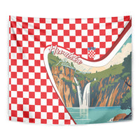 Plitvice Waterfall Hrvatska Scenery Tapestry