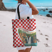 Plitvice Waterfall Hrvatska Scenery Tote Bag