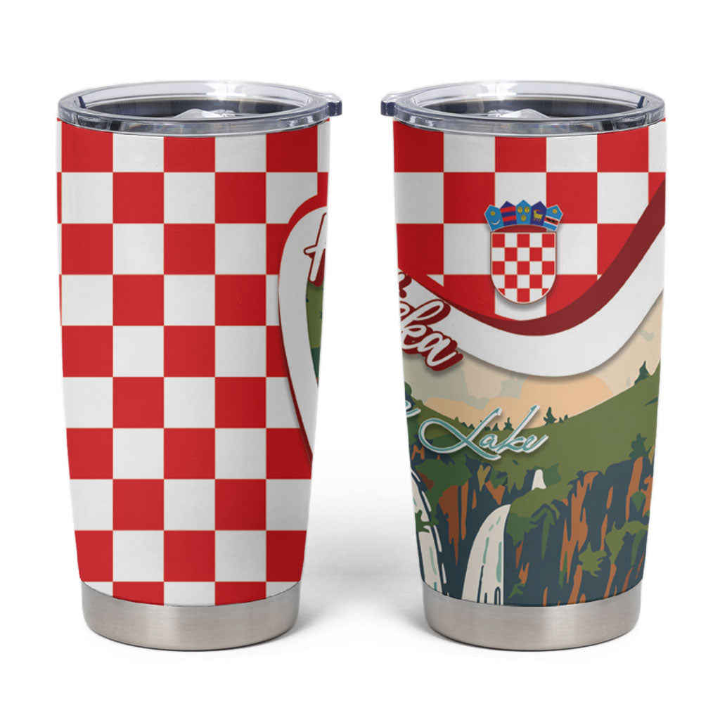 Plitvice Waterfall Hrvatska Scenery Tumbler Cup