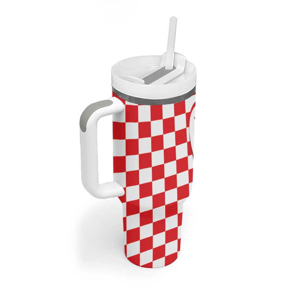 Plitvice Waterfall Hrvatska Scenery Tumbler With Handle