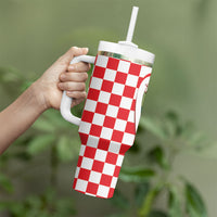 Plitvice Waterfall Hrvatska Scenery Tumbler With Handle