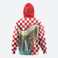 Plitvice Waterfall Hrvatska Scenery Zip Hoodie