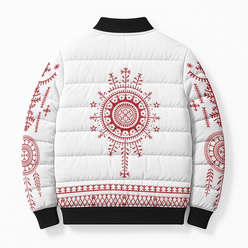 Croatia Sicanje Tattoo Inspired Bomber Puffer Jacket The Kolo
