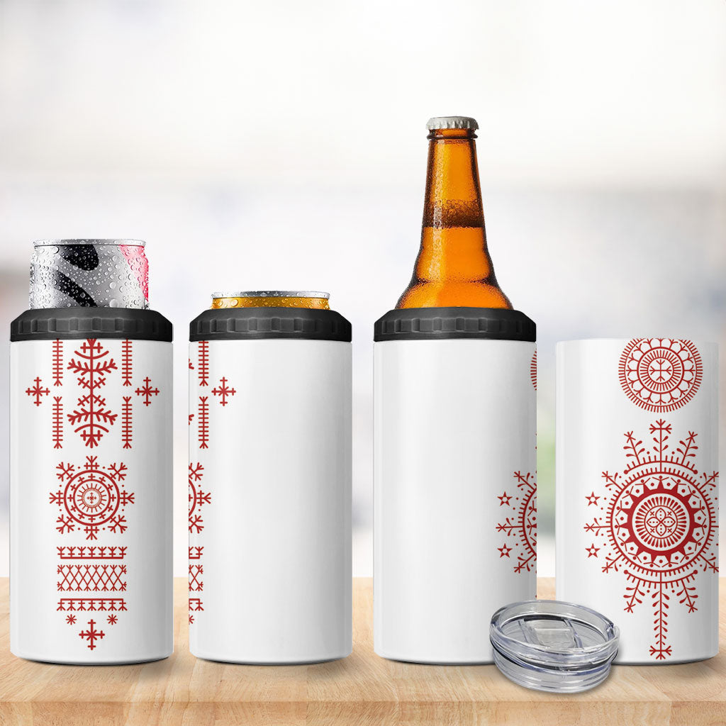 Croatia Sicanje Tattoo Inspired 4 in 1 Can Cooler Tumbler The Kolo