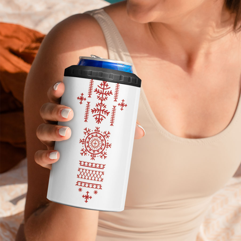 Croatia Sicanje Tattoo Inspired 4 in 1 Can Cooler Tumbler The Kolo
