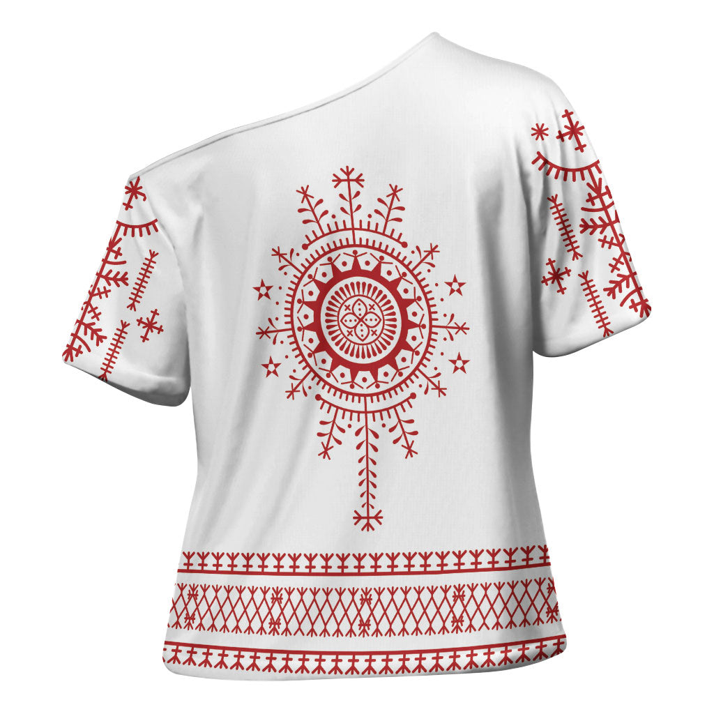 Croatia Sicanje Tattoo Inspired Cross Shoulder Shirt The Kolo