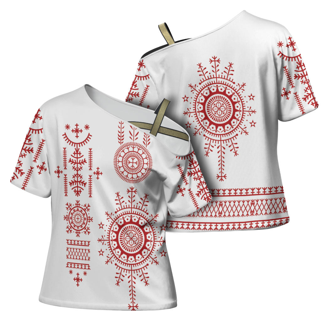 Croatia Sicanje Tattoo Inspired Cross Shoulder Shirt The Kolo