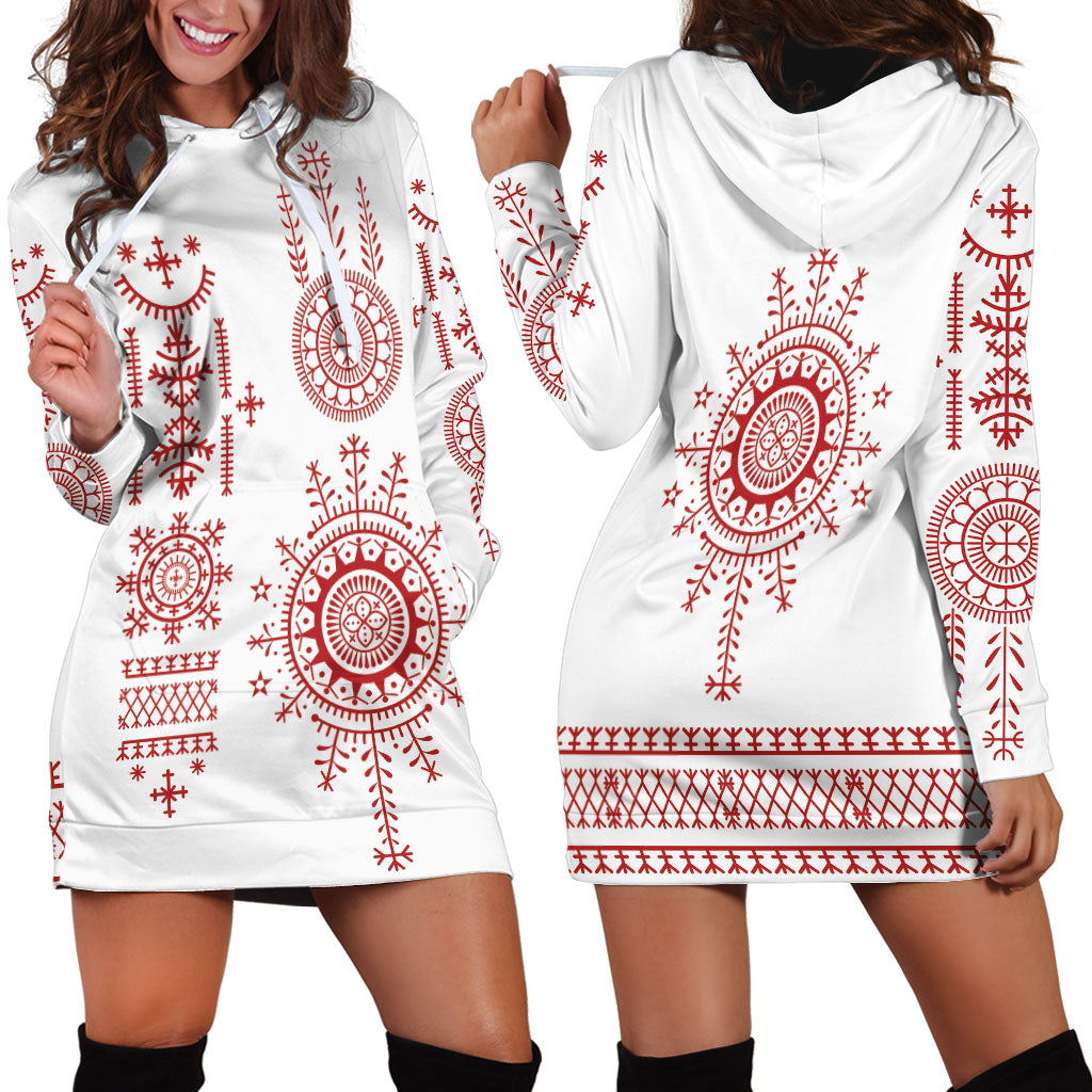 Croatia Sicanje Tattoo Inspired Hoodie Dress The Kolo