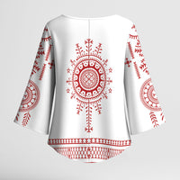 Croatia Sicanje Tattoo Inspired Kimono Sleeve Blouse The Kolo